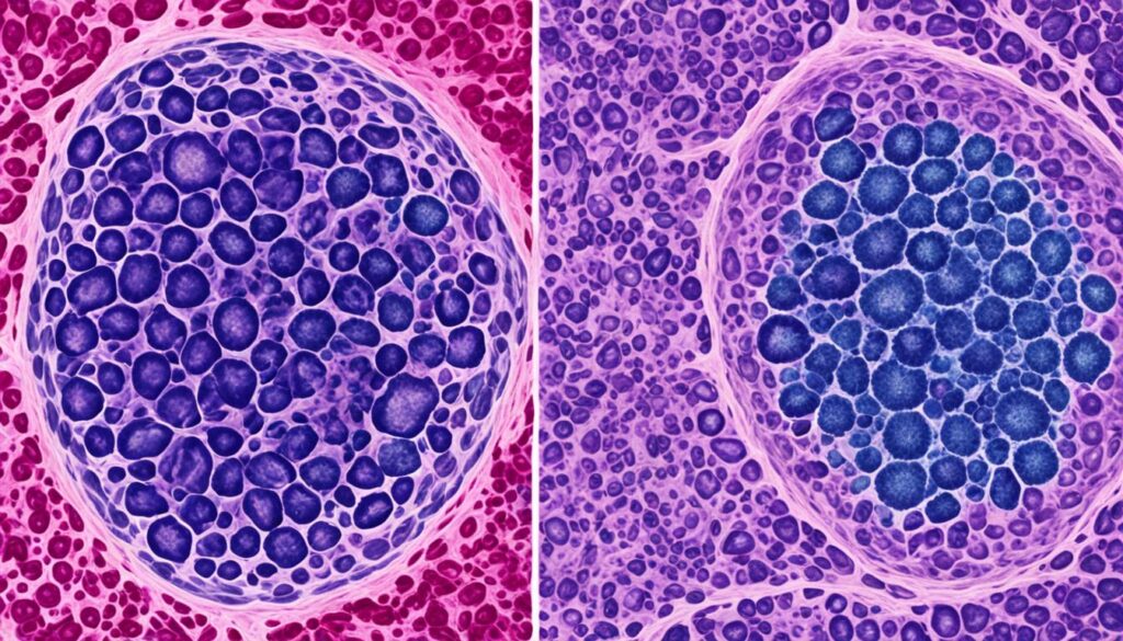 breast cancer vs normal breast development