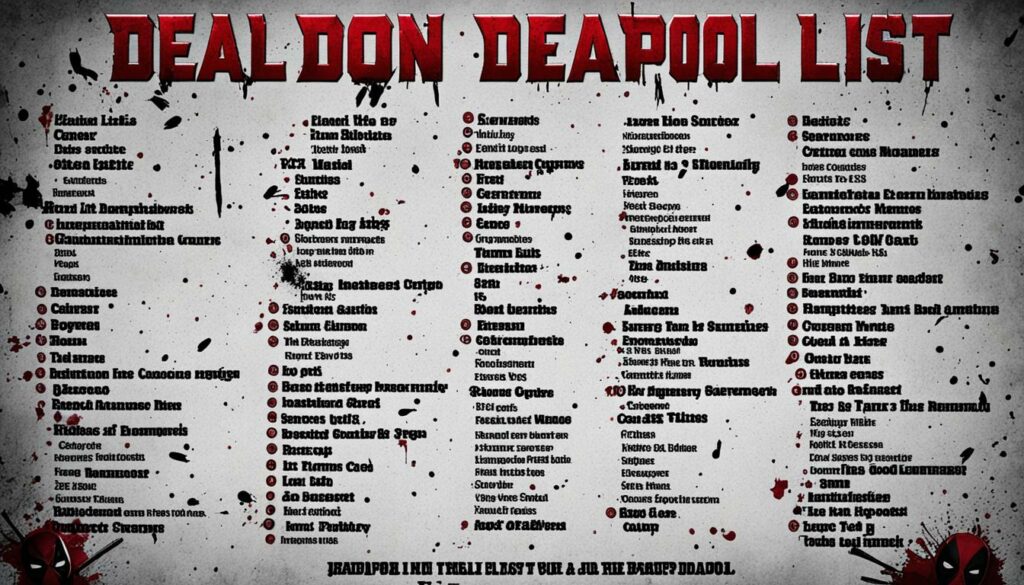 the deadpool list