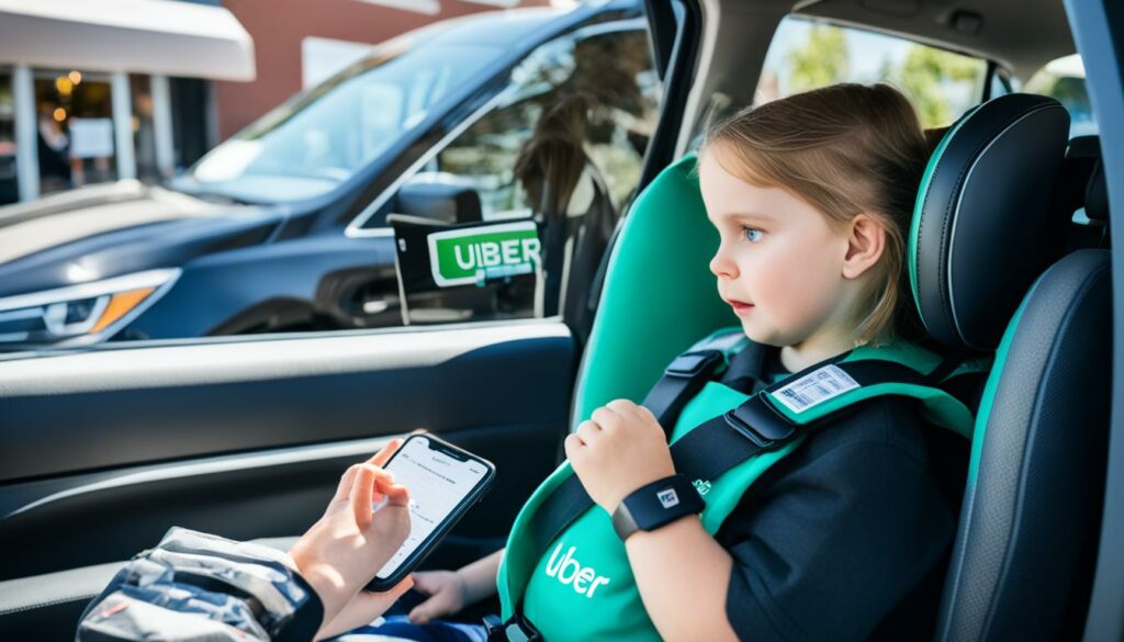 Driving for Uber Eats with Child