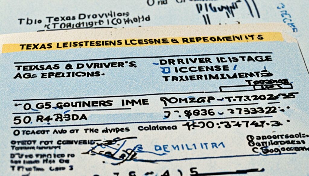 driver's license age requirements in Texas